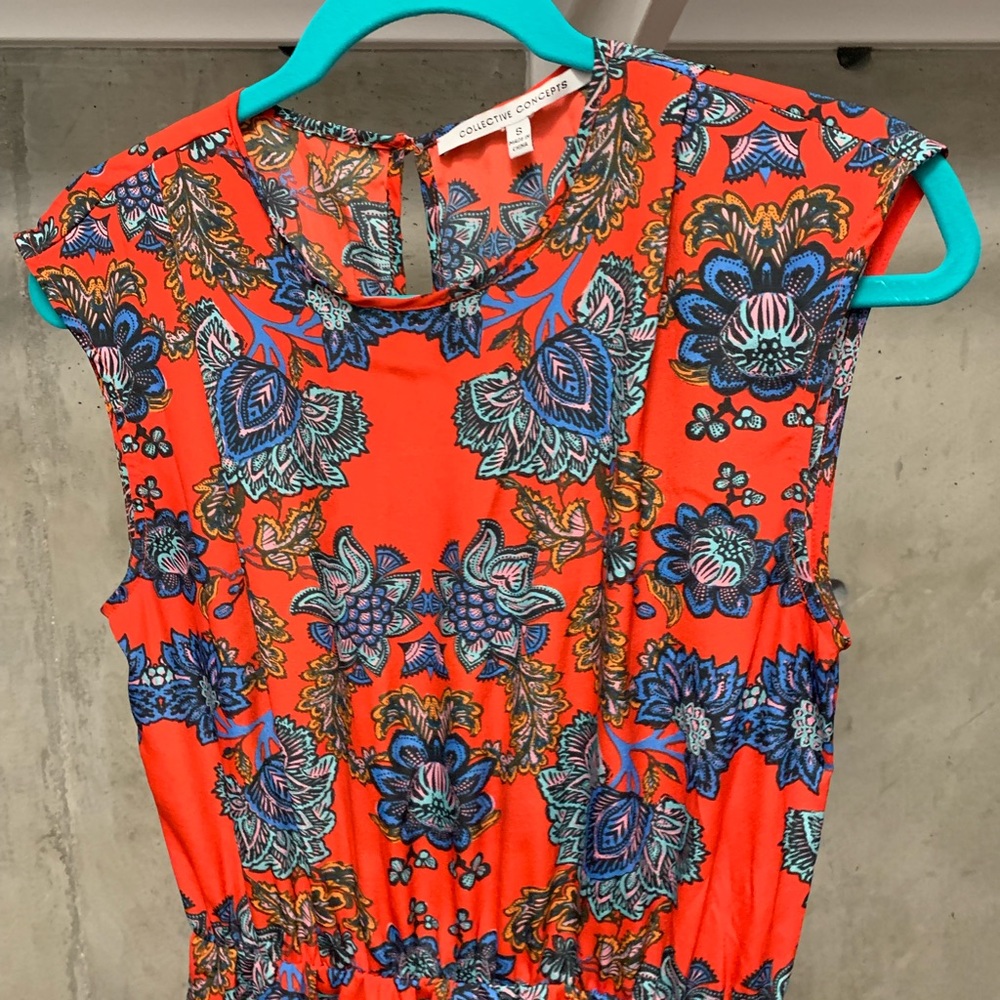 Floral Tea Length Dress